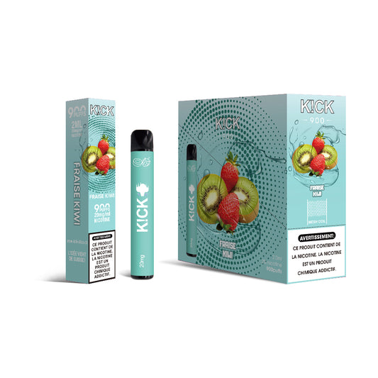Cartouche K!CK - 10pcs Fraise Kiwi 900 puffs 20 mg