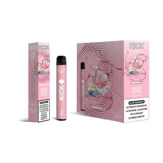 Cartouche K!CK - 10pcs Marshmallo (Guimauve) 900 puffs 20 mg