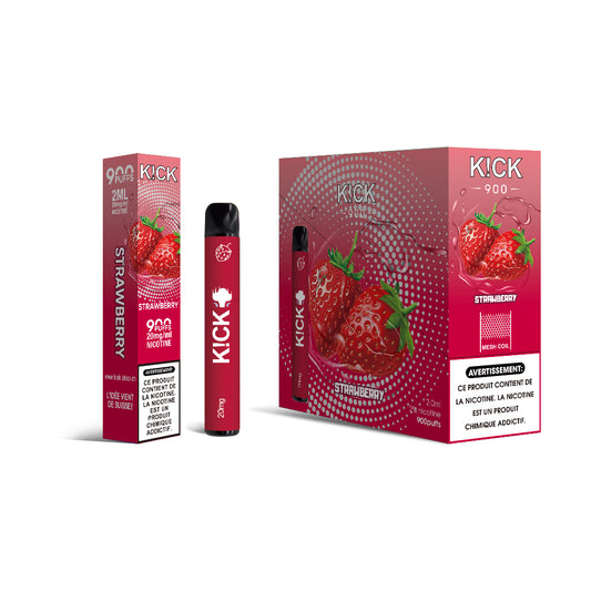 K!CK - Strawberry (Fraise) 900 puffs 20 mg