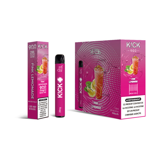 Cartouche K!CK - 10pcs Pink Lemonade 900 puffs 20 mg