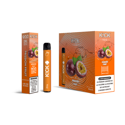 Cartouche K!CK - 10pcs Passion Fruit (Fruit De La Passion) 900 puffs 20 mg