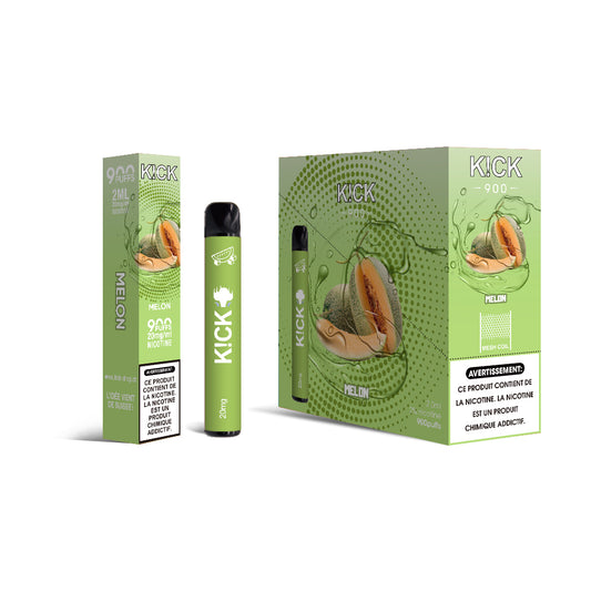 Cartouche K!CK - 10pcs Melon 900 puffs 20 mg